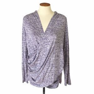 MUK LUKS Hacci Surplice Top Size L